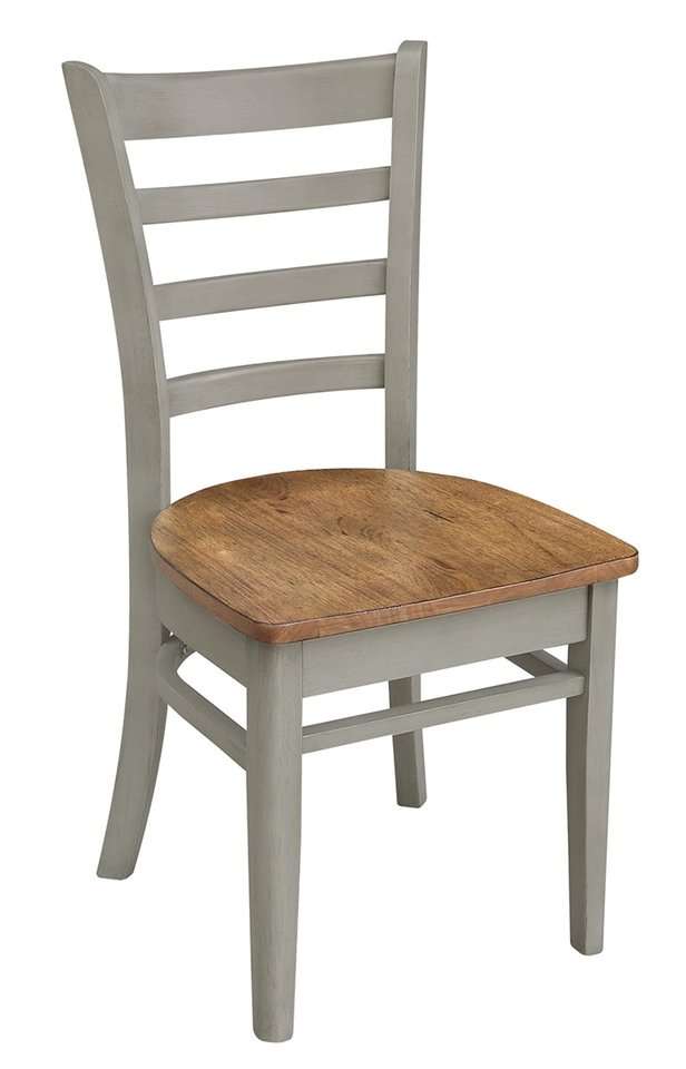 John Thomas Furniture - Dining Essentials - Hickory/Stone Emily Chair (RTA) (Set of 2) - C41-617 veiw 1