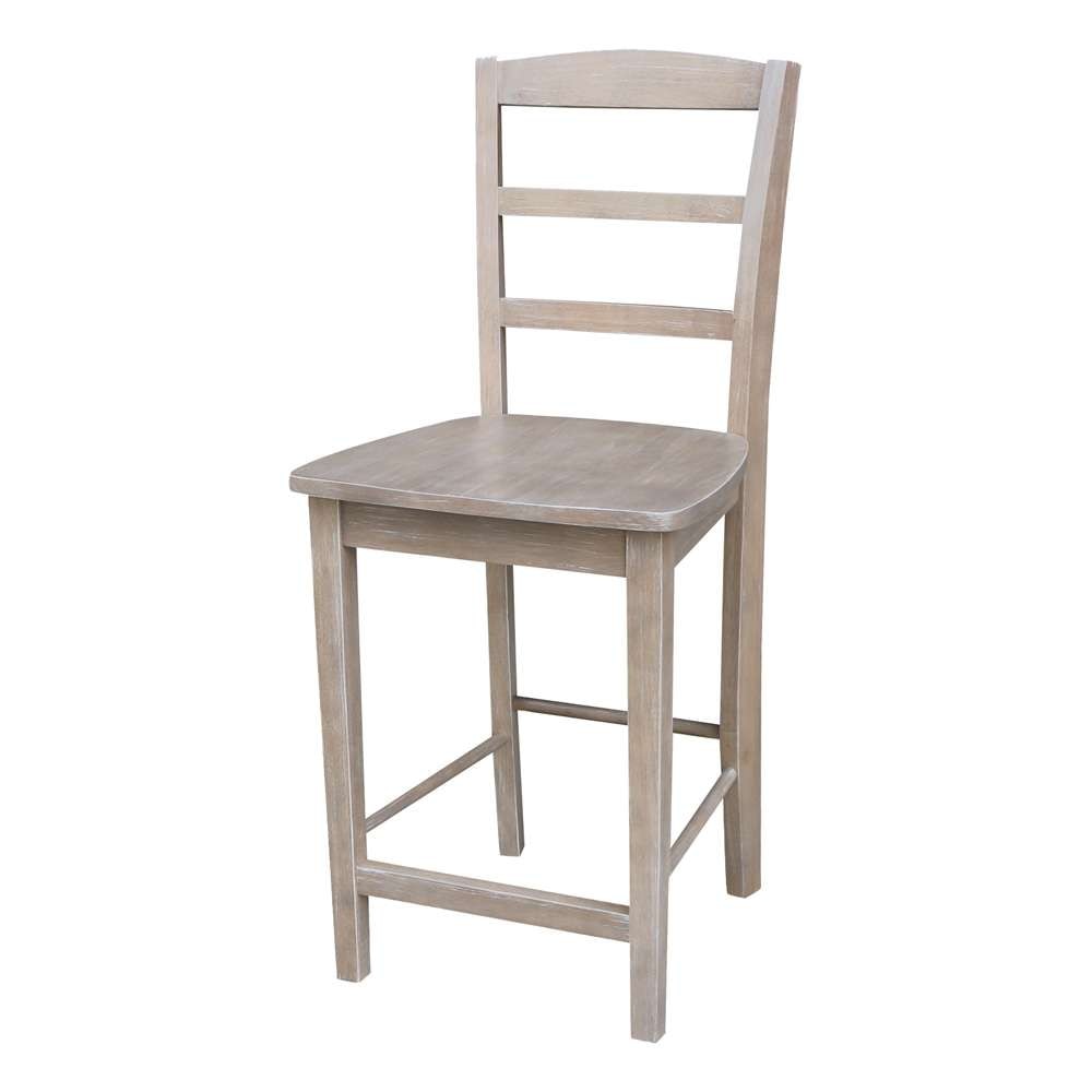 John Thomas Furniture - Dining Essentials - Taupe Gray 24in Madrid Stool Rta - S09-402 veiw 1