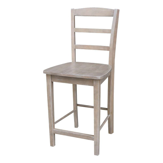 John Thomas Furniture - Dining Essentials - Taupe Gray 24in Madrid Stool Rta - S09-402 veiw 1