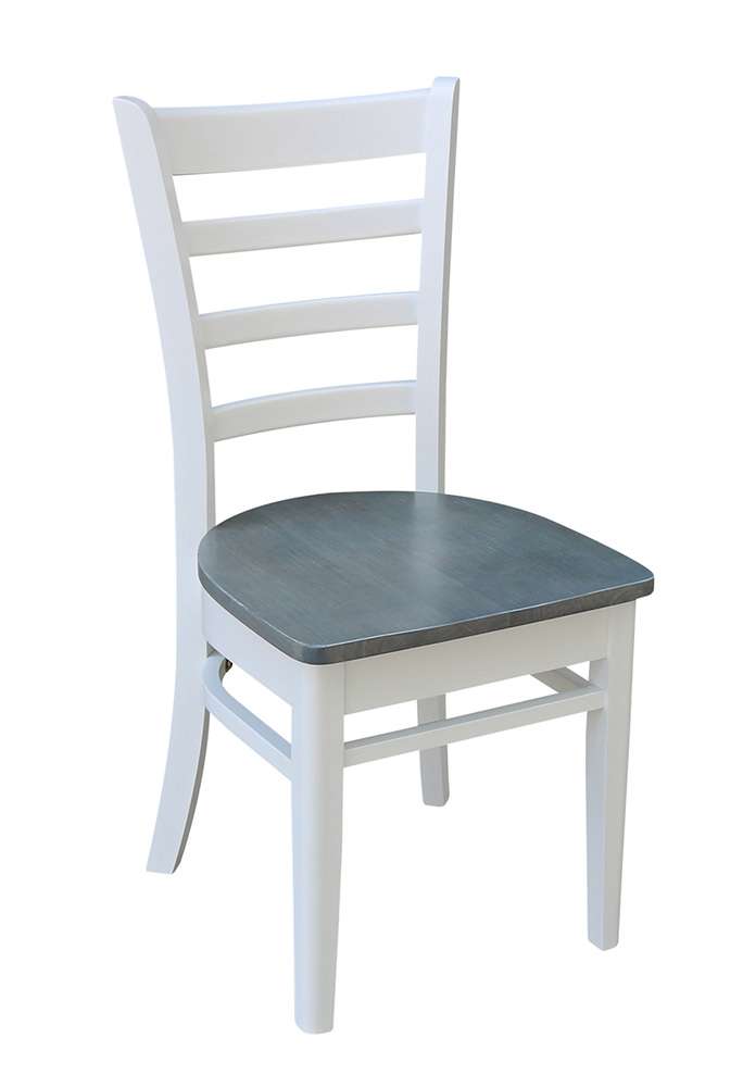 John Thomas Furniture - Dining Essentials - White/Gray Emily Chair (RTA) (Set of 2) - C05-617 veiw 1