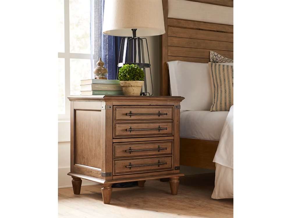 John Thomas Furniture - Farmhouse Chic - Nightstand in Bourbon - BD42-9002 view 1