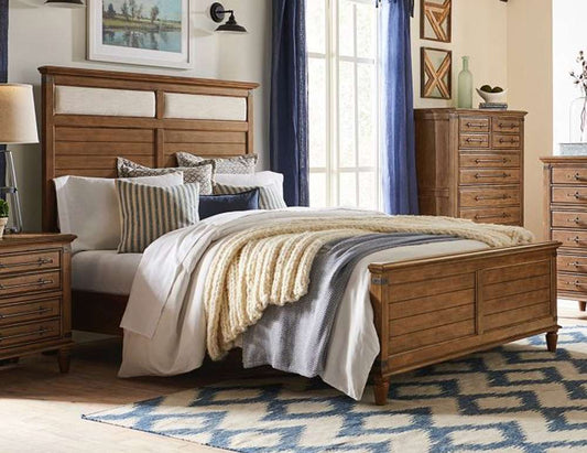 John Thomas Furniture - Farmhouse Chic - Queen Bed in Bourbon - BD42-901QF_BD42-901QH_BD42-901QR view 1
