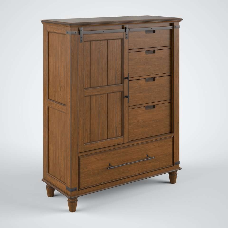 John Thomas Furniture - Farmhouse Chic - Sliding Door Chest - BD42-9014 view 1
