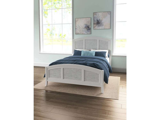 John Thomas Furniture - Hampton - King High Tide Arch Bed in Chalk and White - BD128-1202KF_BD128-1202KH_BD08-901KR veiw 1