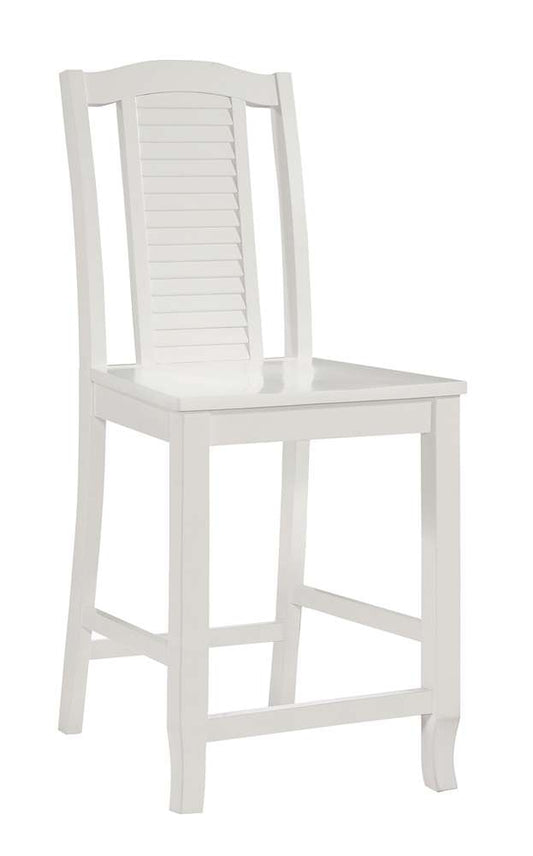 John Thomas Furniture - Hampton - Seaside Stool (RTA) in Pure White - S08-452 veiw 1