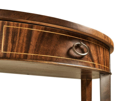 Jonathan Charles Fine Furniture - Clean & Classic - Boxwood Stringing Demilune Console - 494002-LAM veiw 4