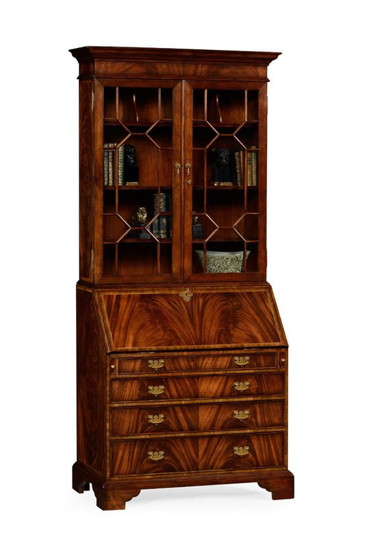 Jonathan Charles Fine Furniture - Buckingham Georgian Style Mahogany Cabinet with Glazed Bars - 492260-MAH veiw 1