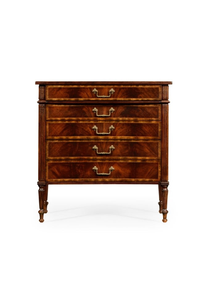 Jonathan Charles Fine Furniture - Buckingham Mahogany Chest of Drawers with Concave Profile - 493089-MAH veiw 2