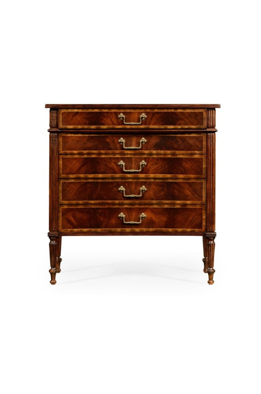 Jonathan Charles Fine Furniture - Buckingham Mahogany Chest of Drawers with Concave Profile - 493089-MAH veiw 2