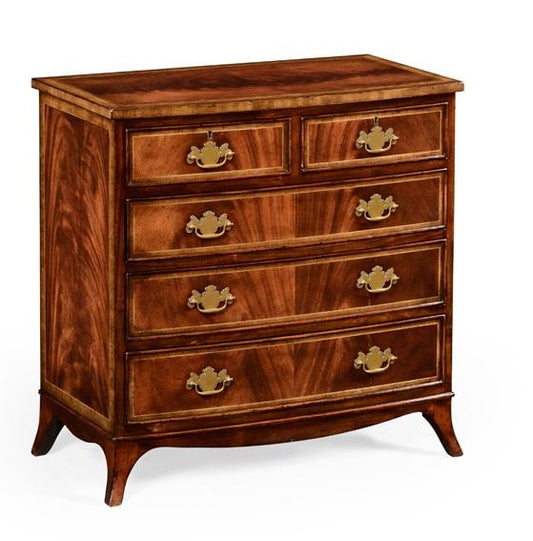 Jonathan Charles Fine Furniture - Buckingham Medium Antique Mahogany Bedside Chest of Drawers - 492262-MAH veiw 1
