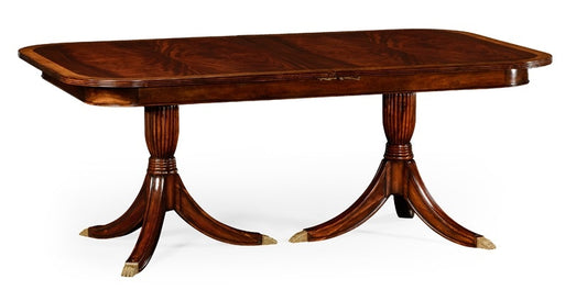 Jonathan Charles Fine Furniture - Buckingham Regency Crotch Mahogany Single Leaf Extending Dining Table - 492266-75L-MAH veiw 1