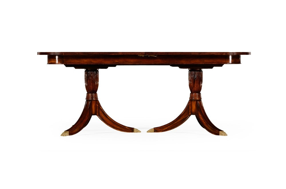 Jonathan Charles Fine Furniture - Buckingham Regency Crotch Mahogany Single Leaf Extending Dining Table - 492266-75L-MAH veiw 2