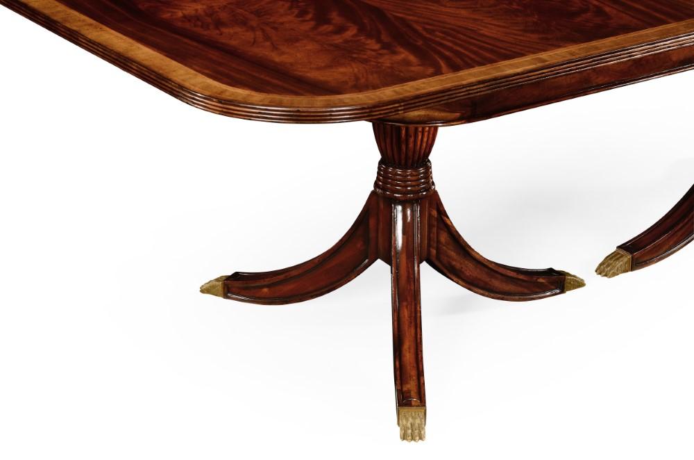 Jonathan Charles Fine Furniture - Buckingham Regency Crotch Mahogany Single Leaf Extending Dining Table - 492266-75L-MAH