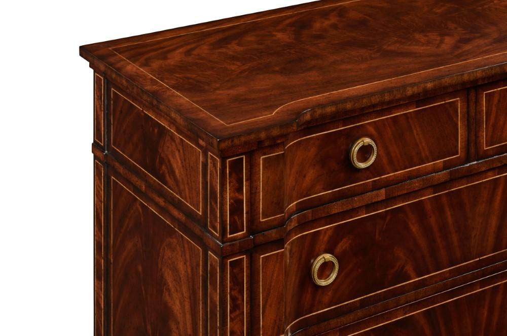 Jonathan Charles Fine Furniture - Buckingham Regency Style Mahogany Reverse Breakfront Chest of Drawers - 494844-MAH veiw 3