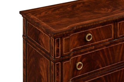 Jonathan Charles Fine Furniture - Buckingham Regency Style Mahogany Reverse Breakfront Chest of Drawers - 494844-MAH veiw 3