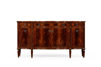 Jonathan Charles Fine Furniture - Buckingham Serpentine Mahogany Sideboard with Four Doors - 494662-MAH veiw 2