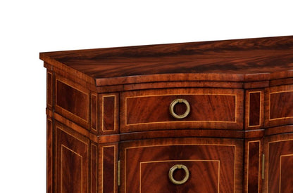 Jonathan Charles Fine Furniture - Buckingham Serpentine Mahogany Sideboard with Four Doors - 494662-MAH veiw 3