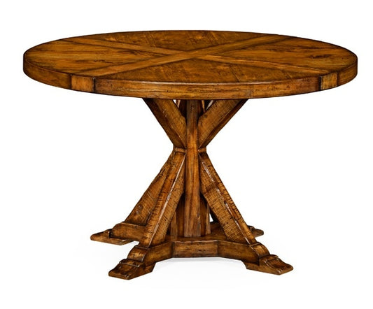 Jonathan Charles Fine Furniture - Casually Country 48in Walnut Circular Dining Table - 491086-48D-CFW veiw 1