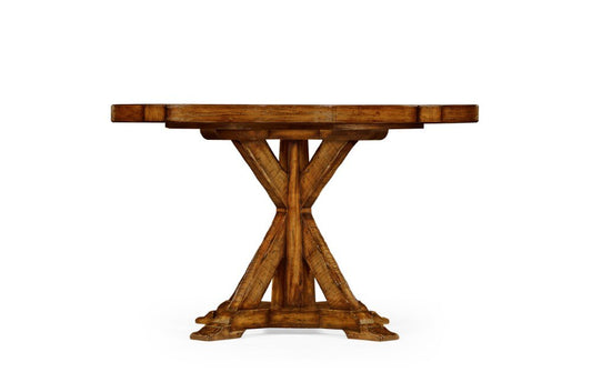 Jonathan Charles Fine Furniture - Casually Country 48in Walnut Circular Dining Table - 491086-48D-CFW veiw 2