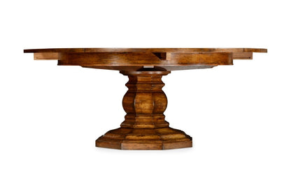 Jonathan Charles Fine Furniture - Casually Country 59in Walnut Circular Dining Table with Self-Storing Leaves - 491130-59D-CFW veiw 2