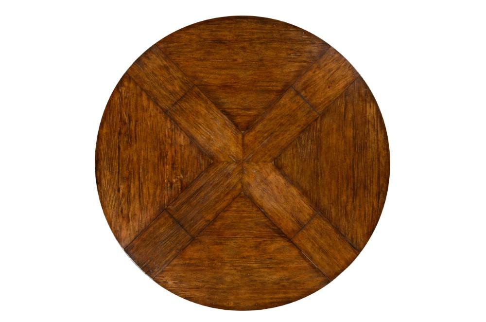Jonathan Charles Fine Furniture - Casually Country 59in Walnut Circular Dining Table with Self-Storing Leaves - 491130-59D-CFW veiw 3