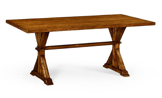 Jonathan Charles Fine Furniture - Casually Country 72in Solid Walnut Dining Table - 491060-72L-CFW veiw 1