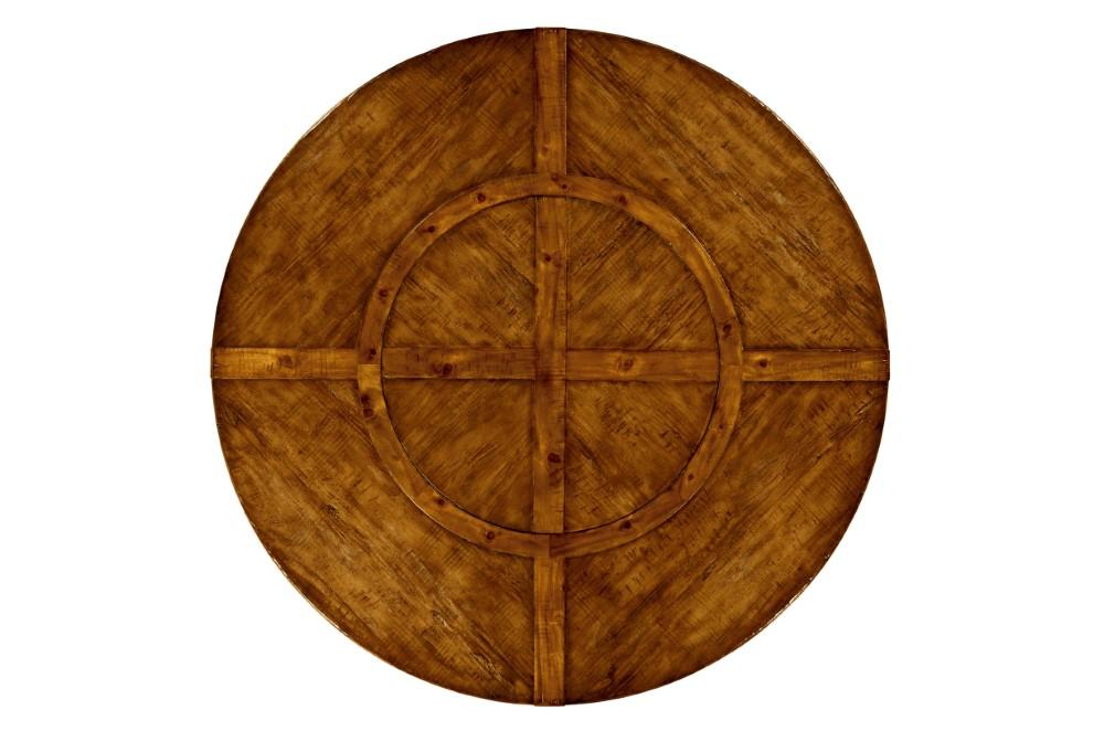 Jonathan Charles Fine Furniture - Casually Country 72in Walnut Round Dining Table with inbuilt Lazy Susan - 491101-72D-CFW veiw 2