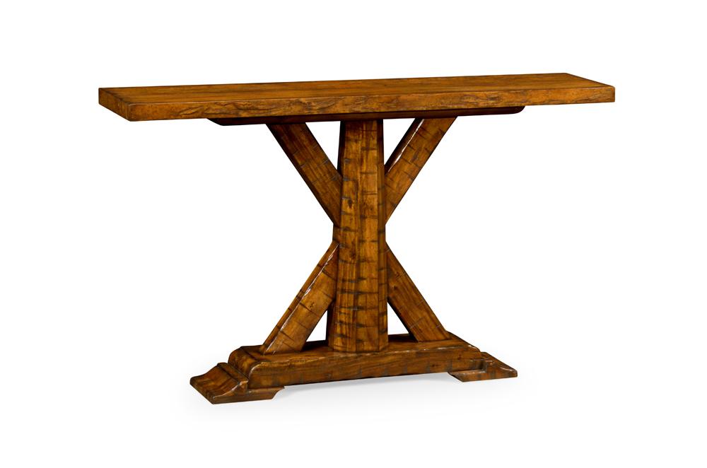 Jonathan Charles Fine Furniture - Casually Country Walnut Rectangular Console Table - 491057-CFW veiw 1