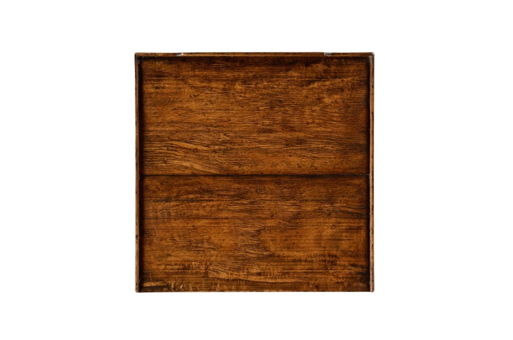 Jonathan Charles Fine Furniture - Casually Country Walnut Square Lamp Table with Drawer - 491023-CFW veiw 3