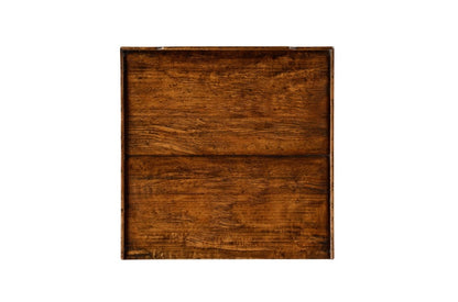 Jonathan Charles Fine Furniture - Casually Country Walnut Square Lamp Table with Drawer - 491023-CFW veiw 3