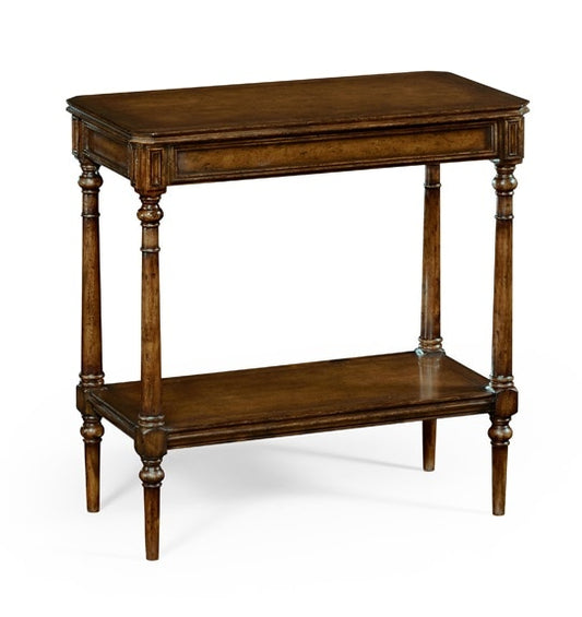 Jonathan Charles Fine Furniture - Country Farmhouse Country Living Style Walnut Side Table - 494602-WAL veiw 1