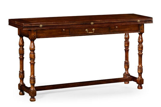 Jonathan Charles Fine Furniture - Country Farmhouse Small Walnut Hunt Table - 492704-WCD veiw 1