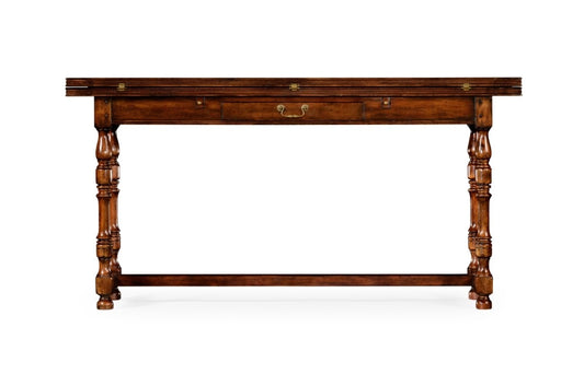 Jonathan Charles Fine Furniture - Country Farmhouse Small Walnut Hunt Table - 492704-WCD veiw 2