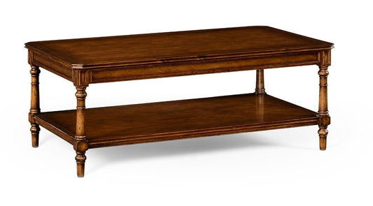 Jonathan Charles Fine Furniture - Country Farmhouse Victorian Style Walnut Coffee Table - 494637-WAL veiw 1