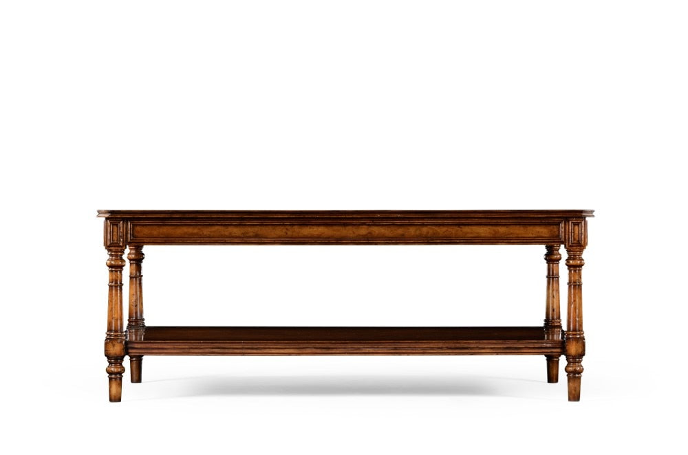 Jonathan Charles Fine Furniture - Country Farmhouse Victorian Style Walnut Coffee Table - 494637-WAL veiw 2