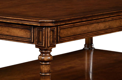 Jonathan Charles Fine Furniture - Country Farmhouse Victorian Style Walnut Coffee Table - 494637-WAL veiw 3