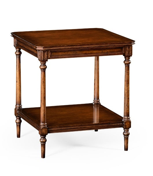 Jonathan Charles Fine Furniture - Country Farmhouse Victorian Style Walnut Side Table - 494636-WAL veiw 1