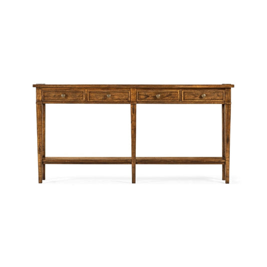 Jonathan Charles Fine Furniture - Casually Country - Country Walnut Four Drawer Console - 491083-CFW veiw 2