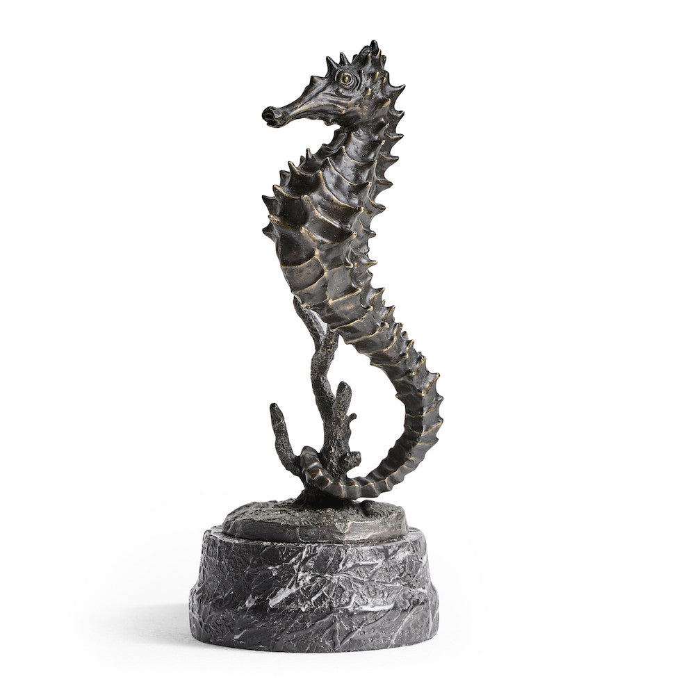 Jonathan Charles Fine Furniture - Antique Dark Bronze Seashorse - 495778-DKB view 2