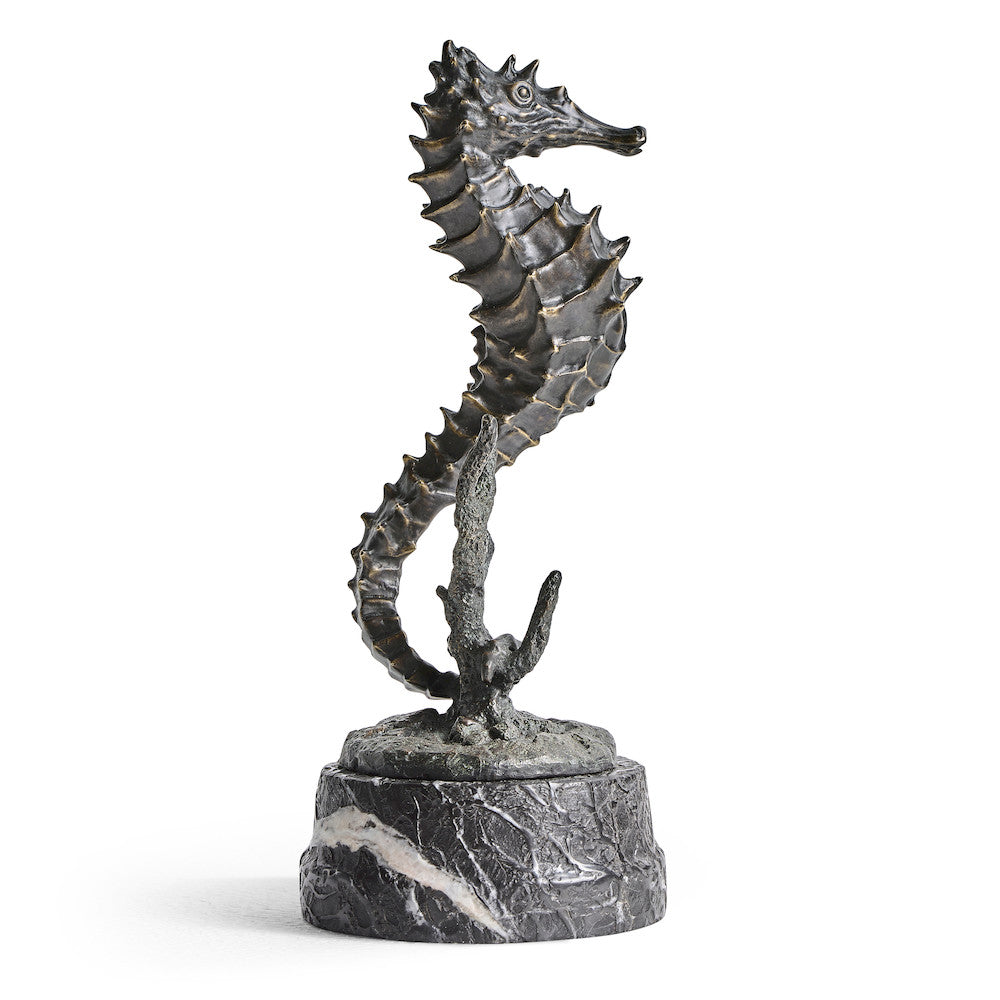 Jonathan Charles Fine Furniture - Antique Dark Bronze Seashorse - 495778-DKB view 3
