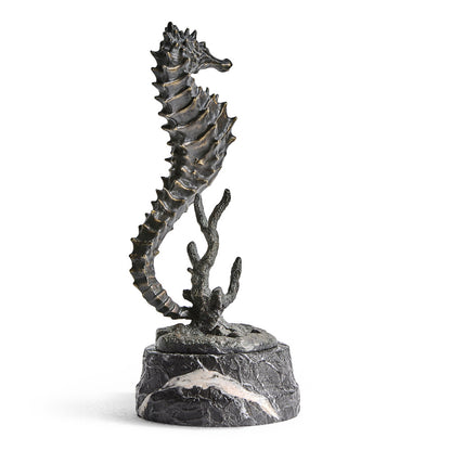 Jonathan Charles Fine Furniture - Antique Dark Bronze Seashorse - 495778-DKB view 4