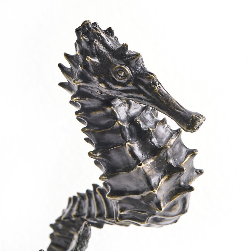 Jonathan Charles Fine Furniture - Antique Dark Bronze Seashorse - 495778-DKB view 6