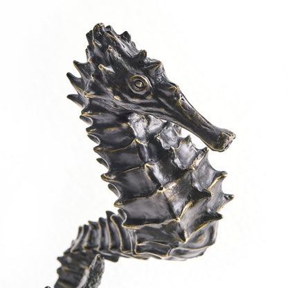 Jonathan Charles Fine Furniture - Antique Dark Bronze Seashorse - 495778-DKB view 6