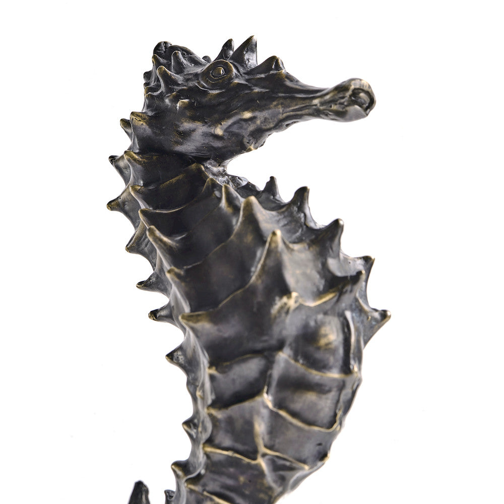 Jonathan Charles Fine Furniture - Antique Dark Bronze Seashorse - 495778-DKB view 7