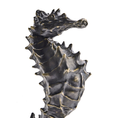 Jonathan Charles Fine Furniture - Antique Dark Bronze Seashorse - 495778-DKB view 7