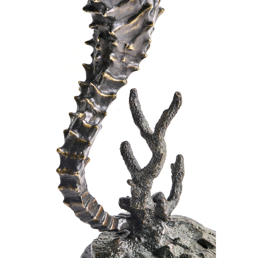 Jonathan Charles Fine Furniture - Antique Dark Bronze Seashorse - 495778-DKB view 9