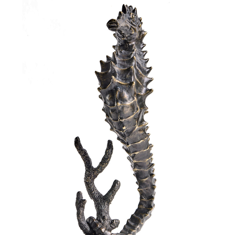 Jonathan Charles Fine Furniture - Antique Dark Bronze Seashorse - 495778-DKB view 10