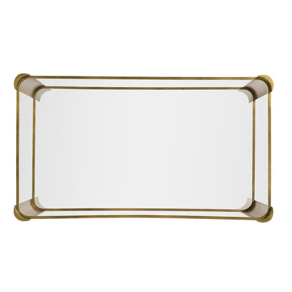 Jonathan Charles Fine Furniture - Brass & Glass End Table - 494975-LAB view 4