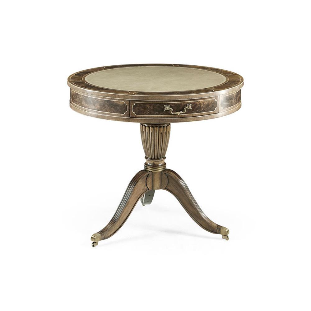 Jonathan Charles Fine Furniture - Buckingham Bleached Mahogany Drum Table - 492611-MBL-L030 veiw 1