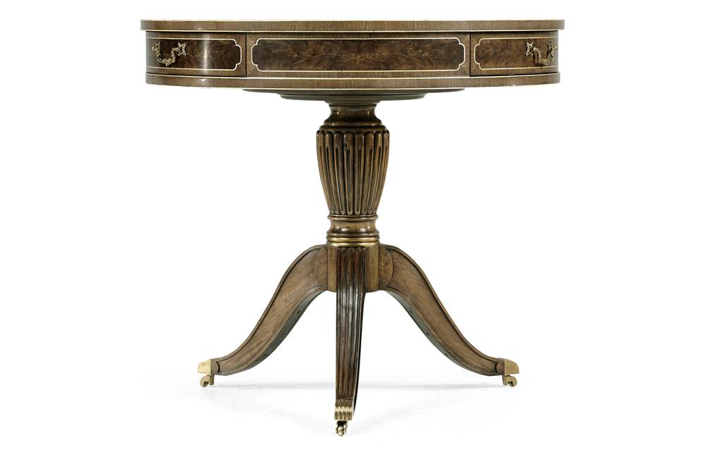 Jonathan Charles Fine Furniture - Buckingham Bleached Mahogany Drum Table - 492611-MBL-L030 veiw 5